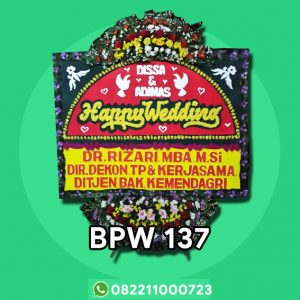 Bunga Papan Wedding Bekasi